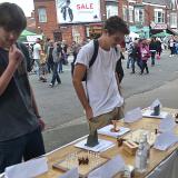 Two new hnefatafl enthusiasts at Princes Avenue Festival