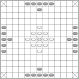 Diamond-centred 13x13 layout