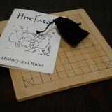 Basic 37-piece hnefatafl game, ready to store.