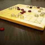 Close-up of Basic 25-piece Hnefatafl Game in play