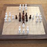 Compact 37-piece Hnefatafl Game with R. C. Bell's layout