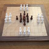Compact 37-piece Hnefatafl Game with A. Nielsen's layout